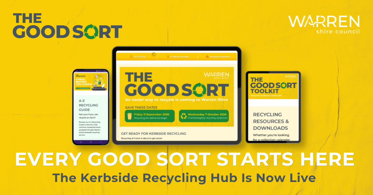 Media Release: Warren Shire Council Launches Online Kerbside Recycling Hub 