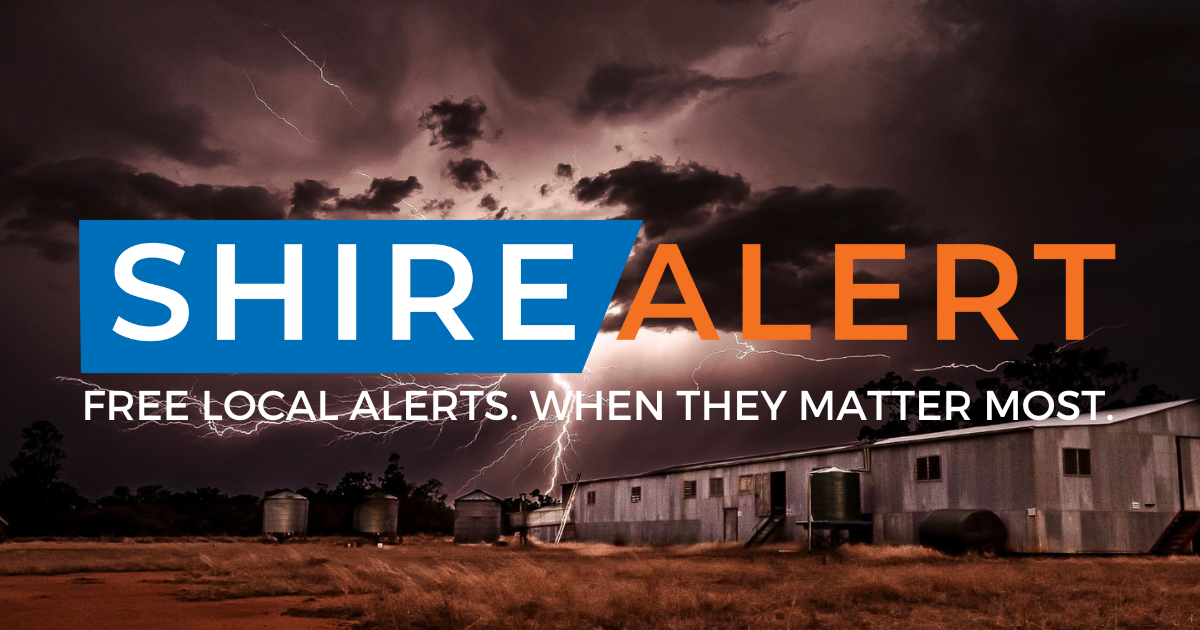 Media Release: Warren Shire’s Alert System Gets a Local Face with Shire Alert - Post Image